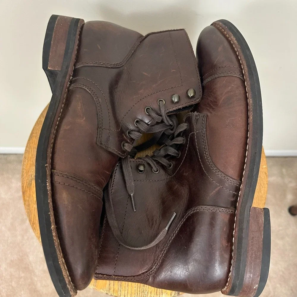 Thursday Boot Company Everyday Mens US 11.5 Captain Boots Brown Leather Ankle